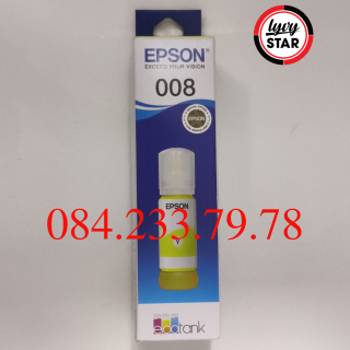 Mực in Epson 008 Pigment - Màu Vàng 70ml - Sử dụng cho máy in Epson L14150, L15150, L15160,C878R/C879R -  Hàng chính hãng