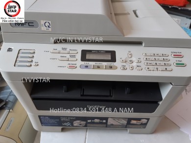 Thanh lý gấp máy in đa chức năng máy in brother 7360 bản in đậm đẹp,máy in vừa in +photo+scan+fax  tình trạng máy còn rất mới giá  cực rẻ tại đức lân mộ đức quảng ngãi.